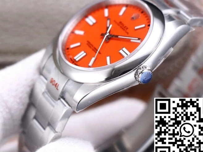 41MM Rolex Coral Dial Oyster Red Perpetual Factory M124300-0007 EW 0212